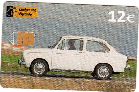 Carte telefoniche di collezione: TARJETA USADA DE 12 &euro; (SEAT 850)(Serie coches con encanto)