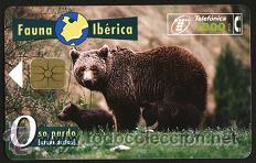 Carte telefoniche di collezione: tarjeta telef&oacute;nica - Fauna Ib&eacute;rica ( Oso Pardo )