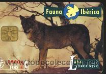 Carte telefoniche di collezione: tarjeta telef&oacute;nica - Fauna Ib&eacute;rica ( Lobo )