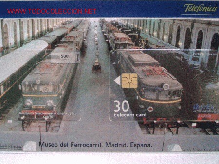 Carte telefoniche di collezione: ESPA&Ntilde;A-PORTUGAL. MUSEO DEL FERROCARRIL