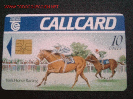 Cartes T&eacute;l&eacute;phoniques de collection: IRLANDA. CARRERA DE CABALLOS