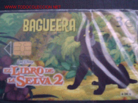 Cartes T&eacute;l&eacute;phoniques de collection: ESPA&Ntilde;A. 2003-0033-C:  EL LIBRO DE LA SELVA 2.  BAGHEERA