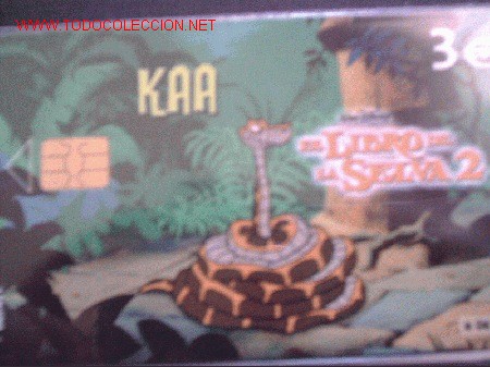 Cartes T&eacute;l&eacute;phoniques de collection: ESPA&Ntilde;A. 2003-0042-C:  EL LIBRO DE LA SELVA 2.  KAA