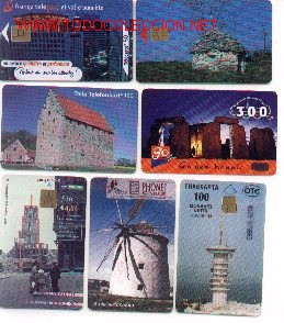 Tarjetas telef&oacute;nicas de colecci&oacute;n: 16-972. Lote de 7 tarjetas de Edificios y Monumentos - Foto 1