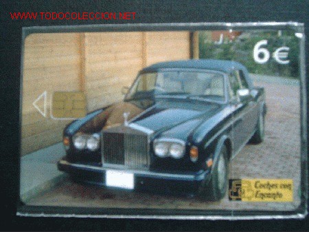 Collection telephone cards: ESPA&Ntilde;A.  N&ordm; 5-33-E.  COCHES CON ENCANTO. ROLLS ROYCE CORNICHE