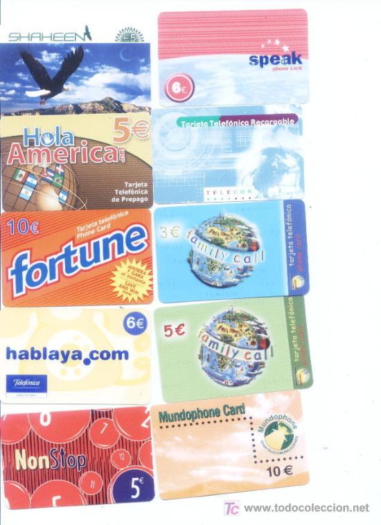 Carte telefoniche di collezione: 20 tarjertas telefonicas