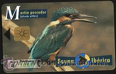 Carte telefoniche di collezione: tarjeta telef&oacute;nica - Fauna Ib&eacute;rica ( Mart&iacute;n Pescador )