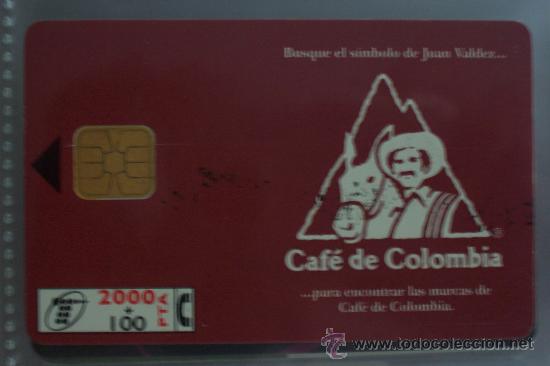 Sammlung von Telefonkarten: TARJETA TELEFONICA-cafe de colombia