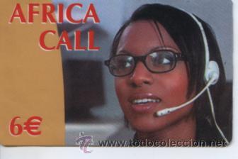 Cart&otilde;es de telefone de cole&ccedil;&atilde;o: TARJETA TELEFONICA PREPAGO AFRICA CALL
