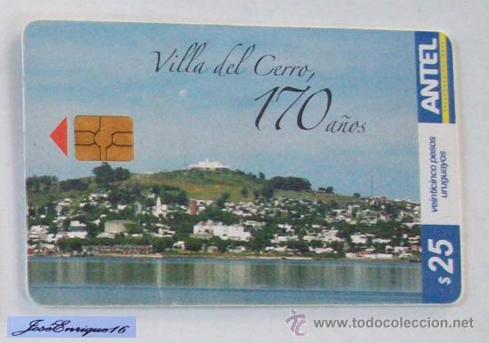 Cartes T&eacute;l&eacute;phoniques de collection: CERRO MONTEVIDEO, CONMEMORACION 170 A&Ntilde;OS DE LA VILLA. TARJETA URUGUAY.