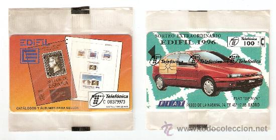 Tarjetas telef&oacute;nicas de colecci&oacute;n: Tarjeta Telefonica con Pub. de Edifil 1996 - Sorteo Extraordinario Fiat Brava