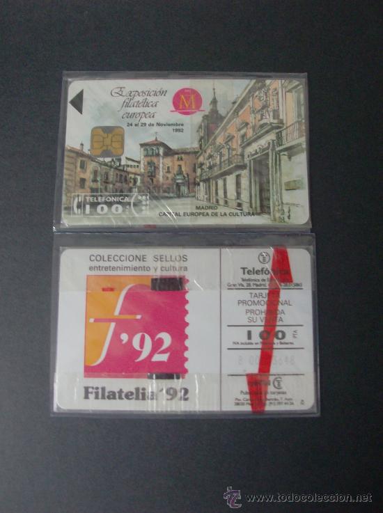 Collection telephone cards: TARJETA TELEFONO NUEVA  ESPA&Ntilde;A EMISION PRIVADA EXPOSICION FILATELICA EUROPEA P-006 MARCOBAL 11/92