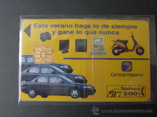Collection telephone cards: TARJETA TELEFONO NUEVA ESPA&Ntilde;A EMISION PRIVADA CENTRAL HISPANO I P-062 MARCOBAL 06/94