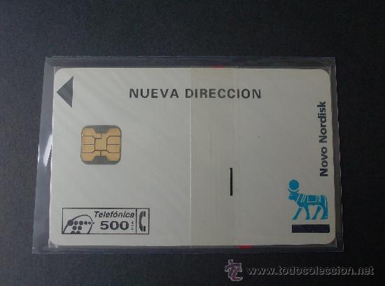 Collection telephone cards: TARJETA TELEFONO NUEVA ESPA&Ntilde;A EMISION PRIVADA NOVO NORDISK P-064 MARCOBAL 09/94