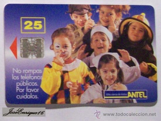 Cartes T&eacute;l&eacute;phoniques de collection: URUGUAY - TARJETA TELEFONO - PHONE CARD - ANTEL  TC  20a - CUIDA EL TELEFONO