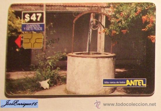 Cartes T&eacute;l&eacute;phoniques de collection: URUGUAY - TARJETA TELEFONO - PHONE CARD - ANTEL  TC  24b - ALJIBE, ELIAS REGULES