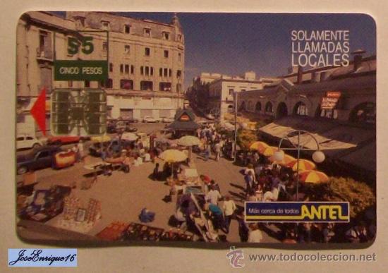 Carte telefoniche di collezione: URUGUAY - TARJETA TELEFONO - PHONE CARD - ANTEL  TC  34a - MERCADO DEL PUERTO, MONTEVIDEO