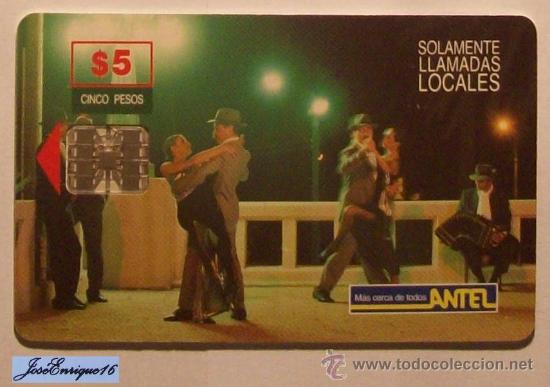 Cartes T&eacute;l&eacute;phoniques de collection: URUGUAY - TARJETA TELEFONO - PHONE CARD - ANTEL  TC  35a - TANGO, DANZA RIO DE LA PLATA