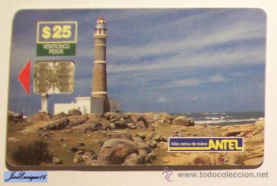 Carte telefoniche di collezione: URUGUAY - TARJETA TELEFONO - PHONE CARD - ANTEL  TC  38a - CABO POLONIO, FARO - Lighthouse.