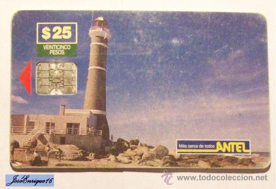 Carte telefoniche di collezione: URUGUAY - TARJETA TELEFONO - PHONE CARD - ANTEL  TC  39a - JOSE IGNACIO, FARO - Lighthouse.