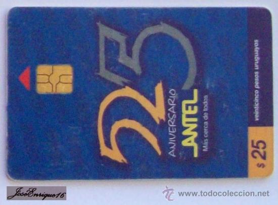 Carte telefoniche di collezione: TC 66a - 25 A&Ntilde;OS ANTEL, EMPRESA TELEFONICA URUGUAY - TELEPHONE COMPANY 25 YEARS - Compagnie de t&eacute;l&eacute;p