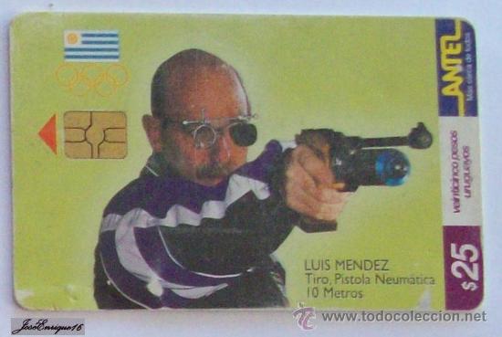 Cartes T&eacute;l&eacute;phoniques de collection: TC 138a JUEGOS OLIMPICOS, PISTOLA NEUMATICA - OLYMPIC GAMES, PNEUMATIC GUN - Jeux Olympiques, pistol