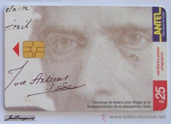 Cartes T&eacute;l&eacute;phoniques de collection: TC 145a HOMENAJE A JOSE ARTIGAS  TRIBUTE HOMMAGE - ANTEL URUGUAY