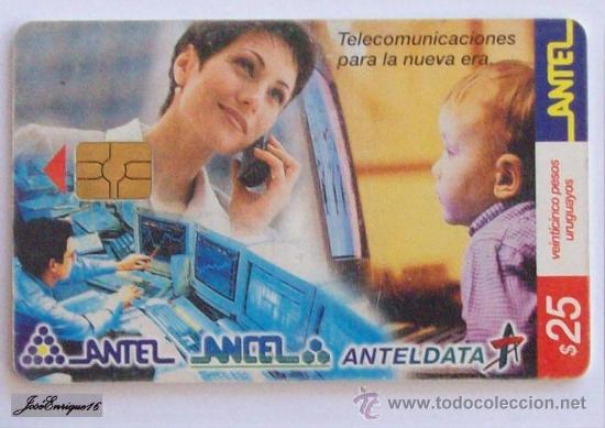 Carte telefoniche di collezione: TC 166a ANTEL URUGUAY, TELECOMUNICACIONES NUEVA ERA. ANTELDATA 2001