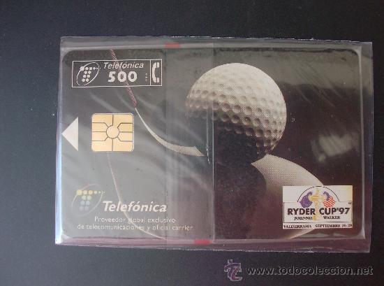 Collection telephone cards: TARJETA  ESPA&Ntilde;A NUEVA CON PRECINTO  P-278 RIDER CUP 97   08-97