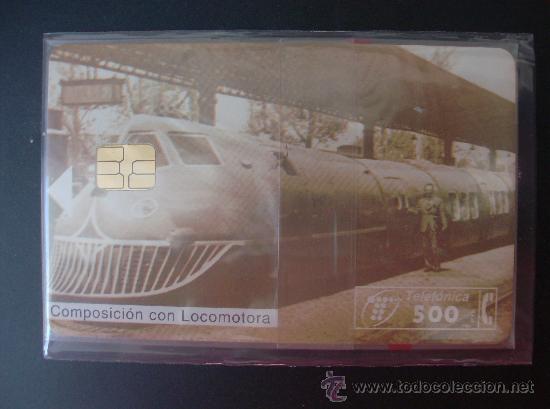 Collection telephone cards: TARJETA  ESPA&Ntilde;A NUEVA CON PRECINTO  P-277  TRENES  08-97