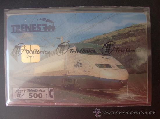 Collection telephone cards: TARJETA  ESPA&Ntilde;A NUEVA CON PRECINTO  P-268  TRENES   06-97