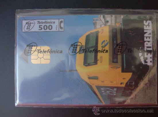 Collection telephone cards: TARJETA  ESPA&Ntilde;A NUEVA CON PRECINTO  P-267  TRENES   06-97