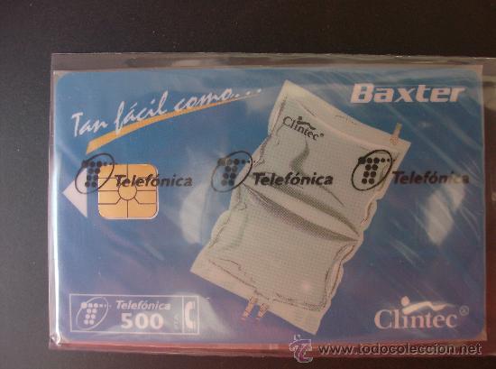 Collection telephone cards: TARJETA  ESPA&Ntilde;A NUEVA CON PRECINTO  P-260  BAXTER   04-97