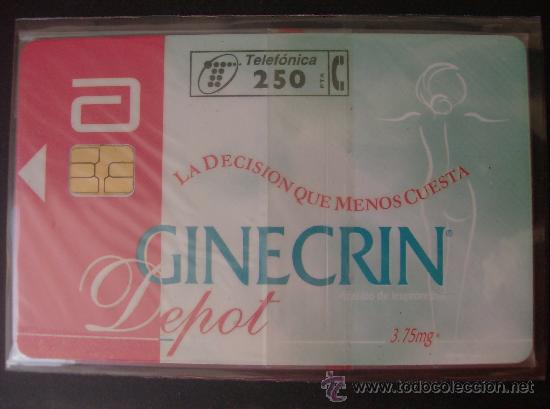 Collection telephone cards: TARJETA  ESPA&Ntilde;A NUEVA CON PRECINTO  P-249 GINECRIN   03-97