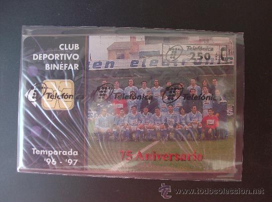 Collection telephone cards: TARJETA  ESPA&Ntilde;A NUEVA CON PRECINTO  P-247 C. D. BINEFAR  03-97