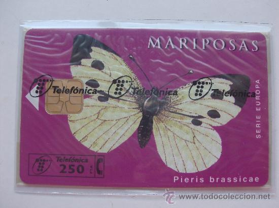 Collection telephone cards: TARJETA  ESPA&Ntilde;A NUEVA CON PRECINTO  P-234  MARIPOSAS  12-96
