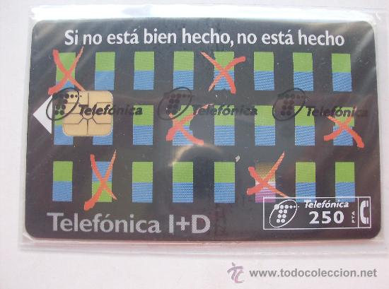 Collection telephone cards: TARJETA  ESPA&Ntilde;A NUEVA CON PRECINTO  P-228   TELEFONICA I+D  11-96