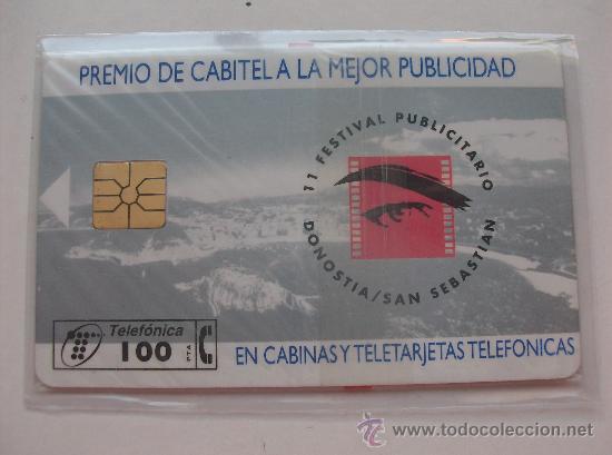 Collection telephone cards: TARJETA ESPA&Ntilde;A NUEVA CON PRECINTO P-193 PREMIO CABITEL A LA MEJOR PUBLICIDAD 04-96