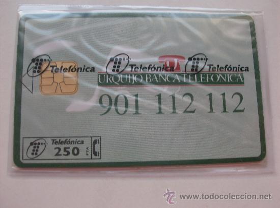 Collection telephone cards: TARJETA ESPA&Ntilde;A NUEVA CON PRECINTO P-190 URQUIJO BANCA TELEFONICA 03-96
