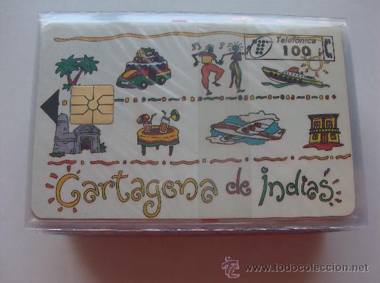 Collection telephone cards: TARJETA ESPA&Ntilde;A NUEVA CON PRECINTO P-153  CARTAGENA DE INDIAS 10/95