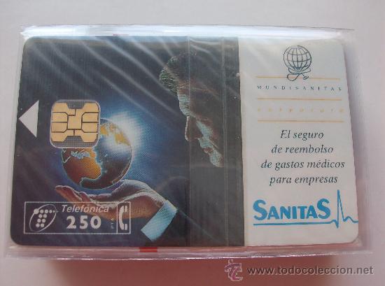 Collection telephone cards: TARJETA ESPA&Ntilde;A NUEVA CON PRECINTO P-149  SANITAS  09/95