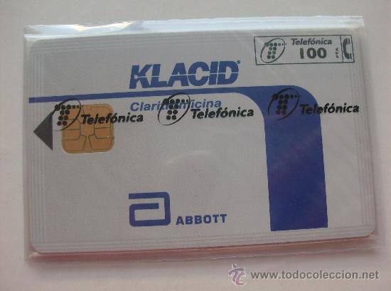Collection telephone cards: TARJETA ESPA&Ntilde;A NUEVA CON PRECINTO P-127  KLACID  ABBOTT 05/95