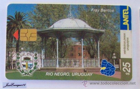 Cart&otilde;es de telefone de cole&ccedil;&atilde;o: TC 236a PUENTE LIBERTADOR GENERAL SAN MARTIN, FRAY BENTOS, RIO NEGRO, URUGUAY. BRIDGE. ANTEL