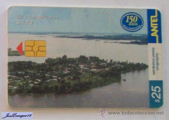 Cartes T&eacute;l&eacute;phoniques de collection: TC 240a VILLA CONSTITUCI&Oacute;N, SALTO, URUGUAY. ANTEL