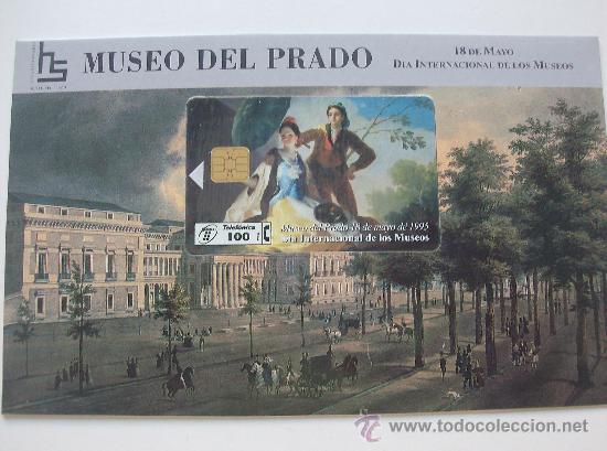 Sammlung von Telefonkarten: FOLDER  MUSEO DEL PRADO,  EL QUITASOL  P-128  TIRADA  5.100