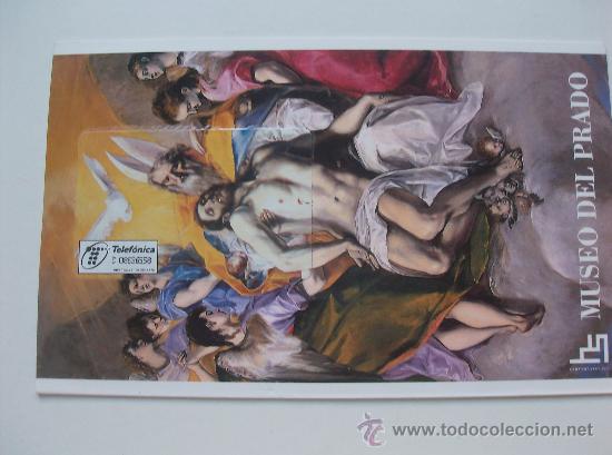 Sammlung von Telefonkarten: FOLDER MUSEO DEL PRADO EL GRECO,  LA TRINIDAD  P-171  TIRADA 5.100