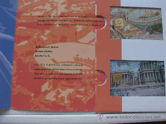 Collection telephone cards: FOLDER  VERONAFIL  97  VERONA, MERIDA  P-295 - P-296 TIRADA 1.000