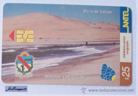 Cart&otilde;es de telefone de cole&ccedil;&atilde;o: TC 266a BARRA DE VALIZAS, ROCHA, URUGUAY. FUERTE SAN MIGUEL. ANTEL