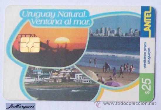 Collection telephone cards: TC 268a URUGUAY NATURAL, VENTANA AL MAR. WINDOW TO THE SEA - Fen&ecirc;tre &agrave; la mer. ANTEL