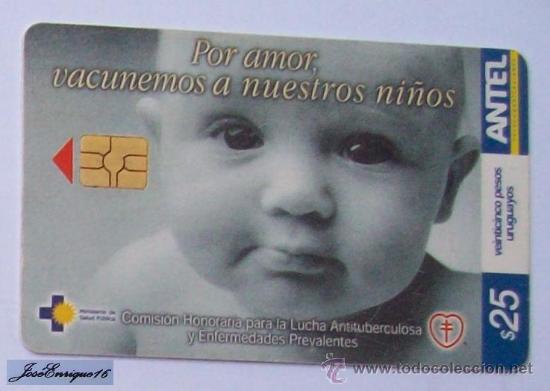 Collection telephone cards: TC 281a LUCHA ANTITUBERCULOSA, CRONOGRAMA DE VACUNACION.Lutte contre la tuberculose, Calendrier de v